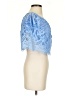 Express Blue Short Sleeve Blouse Size XS - photo 4