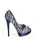 Casadei Stars Blue Heels Size 8 - photo 1