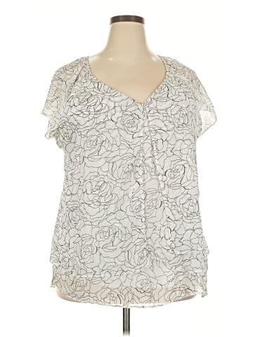 Roz & Ali Short Sleeve Blouse (view 1)