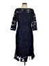 Alex Evenings 100% Polyester Blue Cocktail Dress Size 10 Petite - photo 1