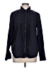 Gap 100% Cotton Solid Black Blue Long Sleeve Button-Down Shirt Size L - photo 1