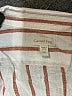 Garnet Hill Stripes Ivory 3/4 Sleeve Button-Down Shirt Size M (petite) - photo 7