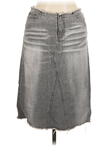 Express Denim Skirt (view 1)