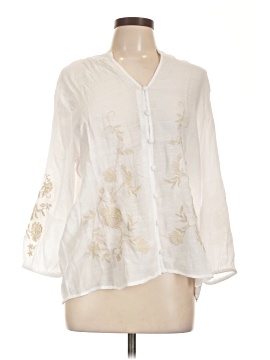 Como Black 3/4 Sleeve Blouse