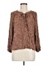 Final Touch Brown Long Sleeve Blouse Size M - photo 1