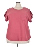 Unbranded 100% Polyester Pink Short Sleeve Top Size 4X (estimated) - photo 1
