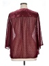 Style&Co 100% Polyester Burgundy 3/4 Sleeve Blouse Size 1X - photo 2