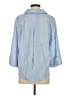 Zara Stripes Blue 3/4 Sleeve Button-Down Shirt Size XS - photo 2