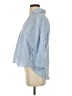Zara Stripes Blue 3/4 Sleeve Button-Down Shirt Size XS - photo 5