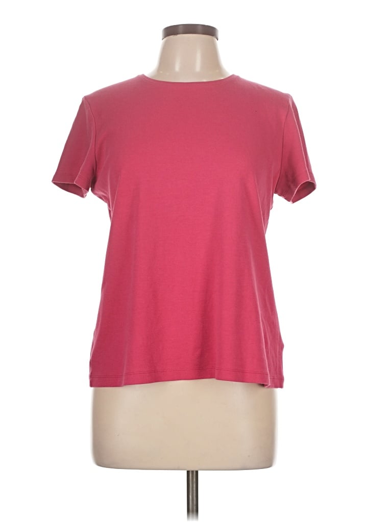 Pre-owned Croft & Barrow Short Sleeve T-shirt In Pink