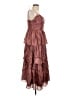 Lulus 100% Polyester Brown Cocktail Dress Size L - photo 4