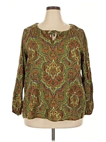 Ruff Hewn 3/4 Sleeve Blouse (view 1)