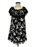 Alya 100% Rayon Floral Black Casual Dress Size S - photo 1