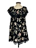 Alya 100% Rayon Floral Black Casual Dress Size S - photo 2