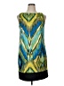Alyx Graphic Teal Cocktail Dress Size 16 - photo 1