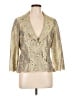 Carlisle 100% Silk Metallic Gold Silk Blazer Size 10 - photo 1