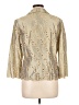 Carlisle 100% Silk Metallic Gold Silk Blazer Size 10 - photo 2