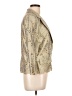 Carlisle 100% Silk Metallic Gold Silk Blazer Size 10 - photo 4