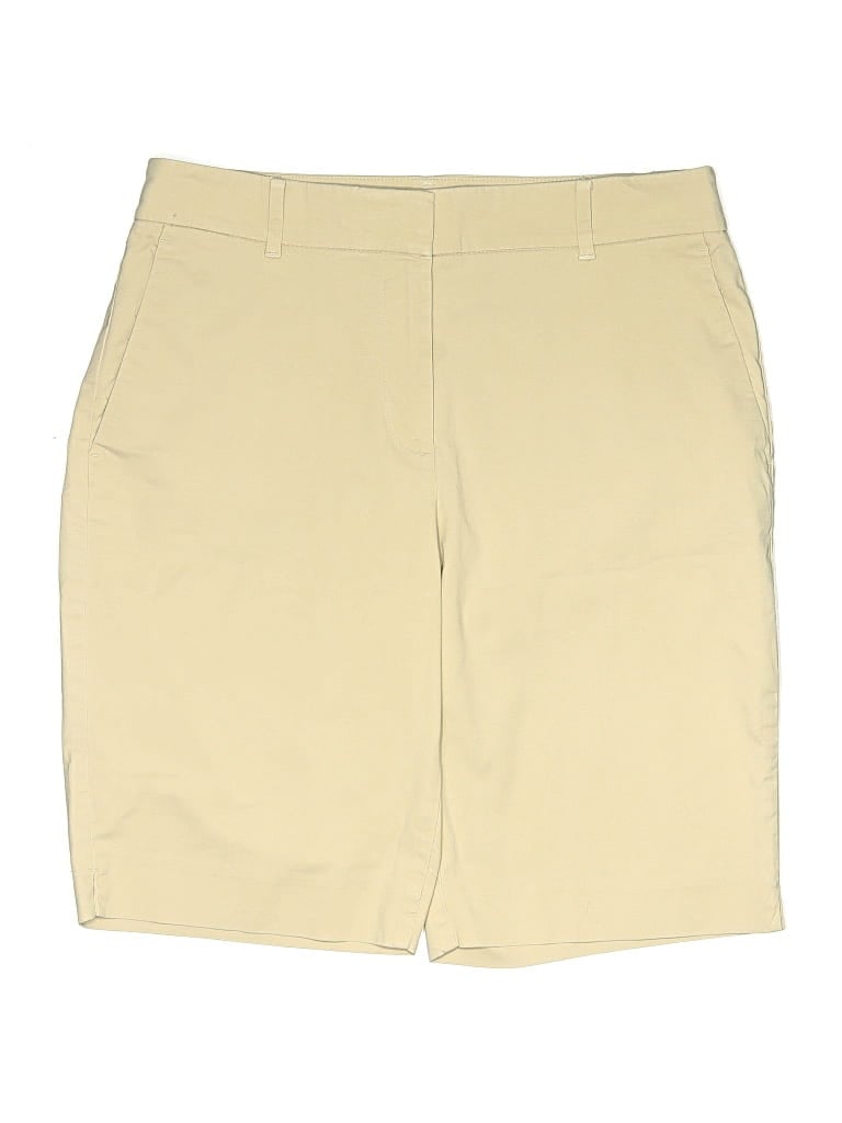 Pre-owned Ann Taylor Khaki Shorts In Tan