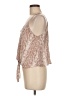 Lush 100% Polyester Tan Sleeveless Blouse Size M - photo 5