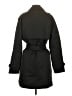 Ellen Tracy 100% Polyester Black Trenchcoat Size S - photo 2