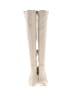 Wild Pair 100% Leather Ivory Boots Size 8 - photo 2