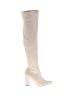 Wild Pair 100% Leather Ivory Boots Size 8 - photo 1