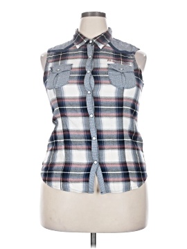 Harley Davidson Sleeveless Button Down Shirt