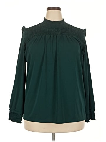Ann Taylor Factory Long Sleeve Blouse (view 1)