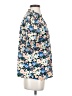 BTFBM 100% Polyester Floral Blue Short Sleeve Blouse Size S - photo 4