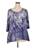 db established 1962 Purple 3/4 Sleeve Top Size 2X - photo 1