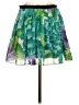 Twenty One 100% Polyester Tropical Green Casual Skirt Size S - photo 2