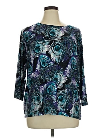 JM Collection 3/4 Sleeve Blouse (view 1)