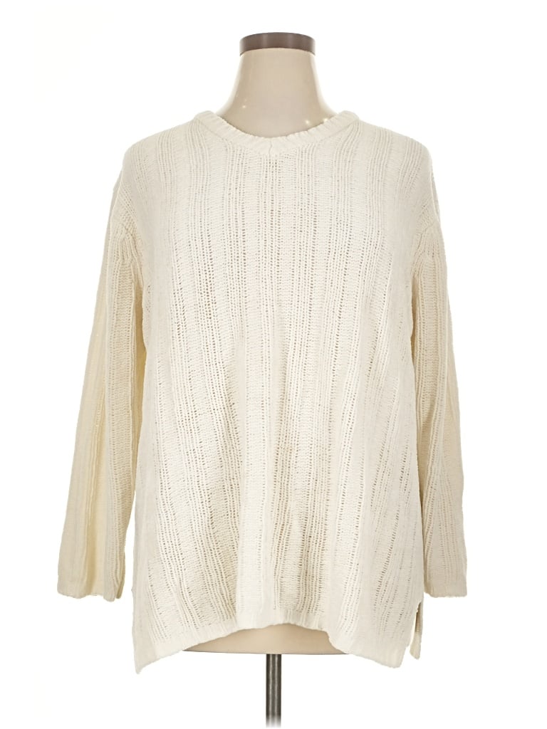Pre-owned Assorted Brands Pullover Sweater In Ivory