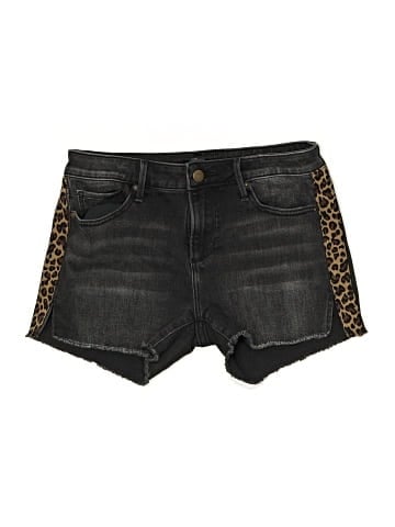 Aqua Denim Shorts (view 1)