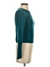Poof! Color Block Teal Pullover Sweater Size M - photo 4