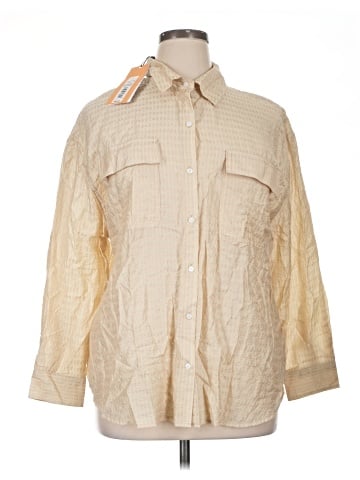 Future Collective 3/4 Sleeve Button-Down Shirt (view 1)
