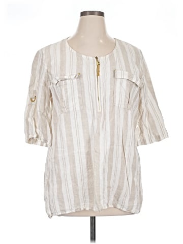 Ellen Tracy 3/4 Sleeve Button-Down Shirt (view 1)