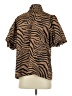 Entro Animal Print Brown Short Sleeve Blouse Size S - photo 2