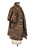 Entro Animal Print Brown Short Sleeve Blouse Size S - photo 4