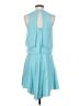 Tibi 100% Polyester Solid Teal Cocktail Dress Size 2 - photo 2