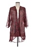 Lularoe 100% Polyester Burgundy Kimono Size M - photo 1
