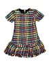 Zoe Ltd 100% Polyester Houndstooth Black Blue Dress Size 7 - photo 1