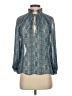 Intermix 100% Polyester Blue Long Sleeve Blouse Size M - photo 1