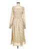 She + Sky 100% Polyester Ivory Casual Dress Size M - photo 1
