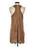 Paper Crane 100% Polyester Brown Casual Dress Size S - photo 2