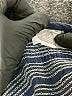 Lilka 100% Cotton Chevron-herringbone Blue Jumpsuit Size M - photo 4