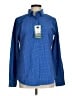 storm creek Houndstooth Blue Long Sleeve Blouse Size M - photo 1