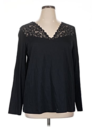 Hanro of Switzerland Long Sleeve Blouse (view 1)
