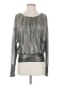 Ramy Brook Metallic Silver Long Sleeve T-Shirt Size XS - photo 1
